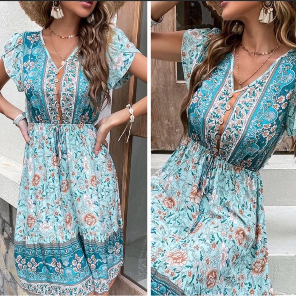 Sweet Repeats Boho Floral Midi